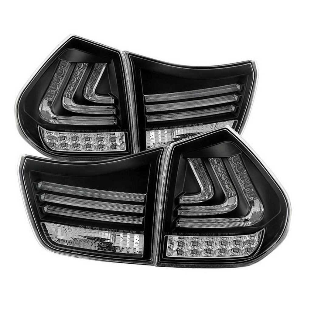 RX330 Harrier `03 Rear Lamp Crystal LED Black WLED (1)