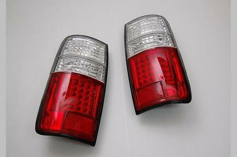 FJ80 FJ82 `90 Rear Lamp Crystal LED ClearRed (2)