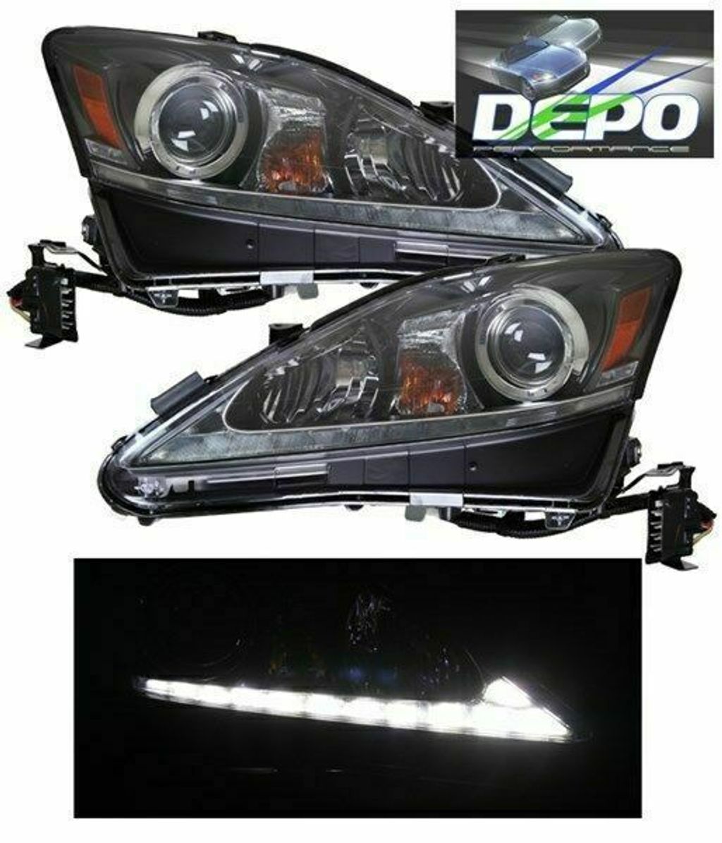 IS250 `06 Head Lamp Projector WDRL ( Facelift look ) (2)