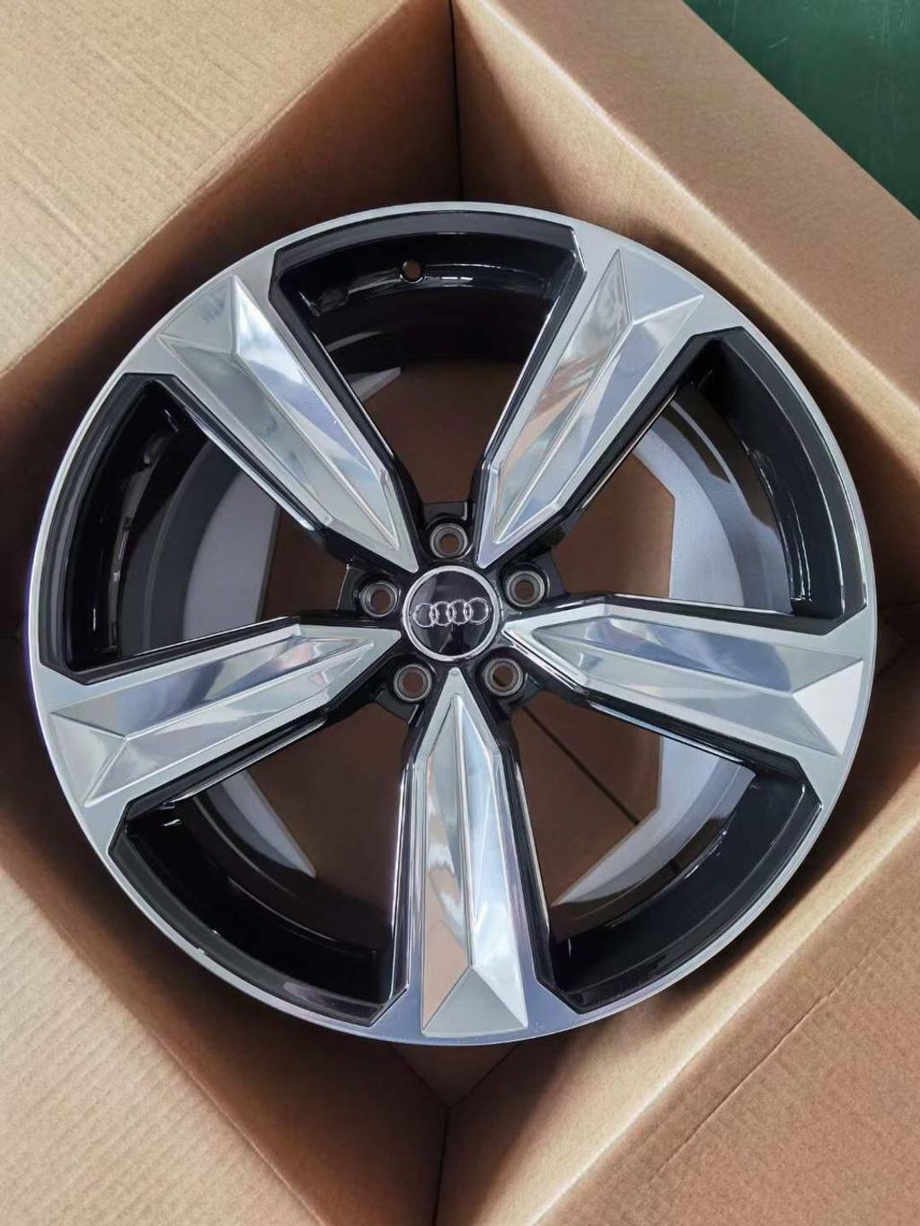 8. Audi Metal Black Forged Wheel Rim (13)