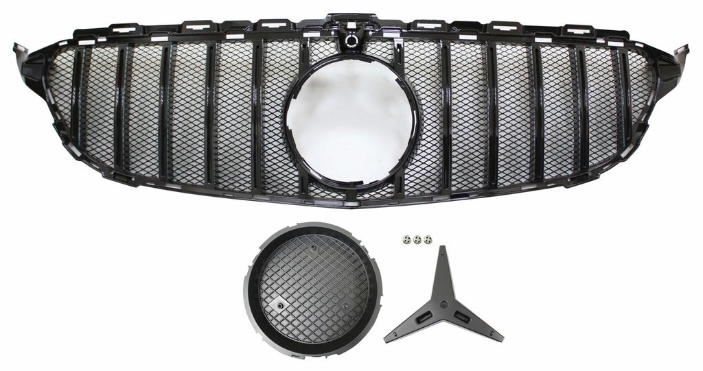 W205C205 `15 Panamericana Grille WSteel Mesh (Black)