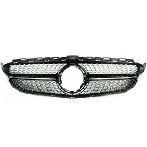 W205C205 `18 C43 Style Diamond Front Grille (2)