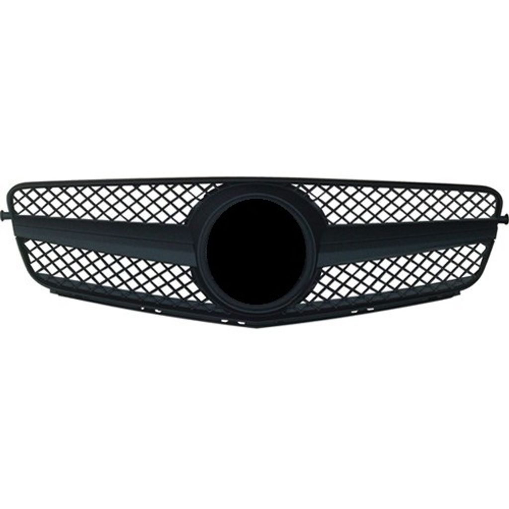 W204C204 SL Style Front Grille (Full Black) (3)