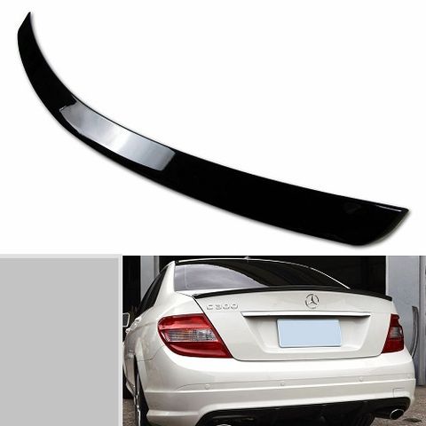 W204 C63 Style Trunk Spoiler ABS (1)