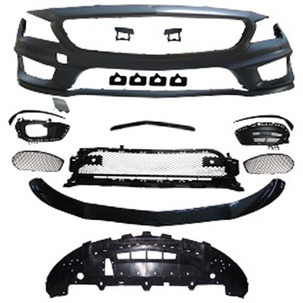 W117 `13 CLA45 Style Front Bumper (2)