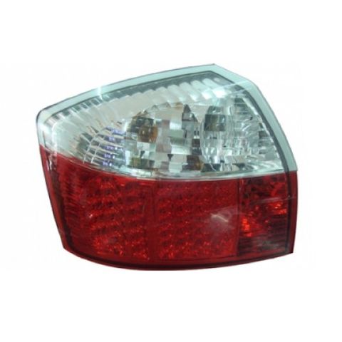 A4 B6 `01 Rear Lamp Crystal LED ClearRed