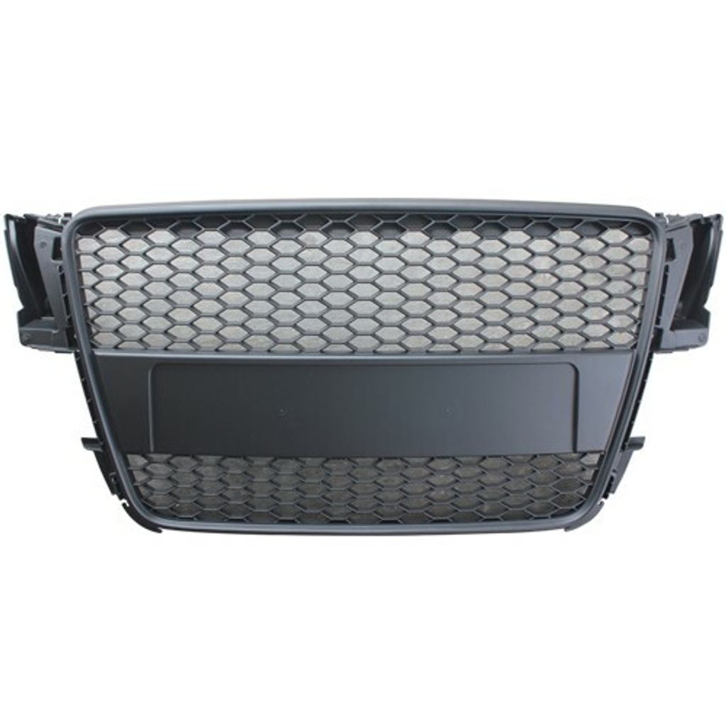 A5 `08 Front Grille RS Style Matt Black