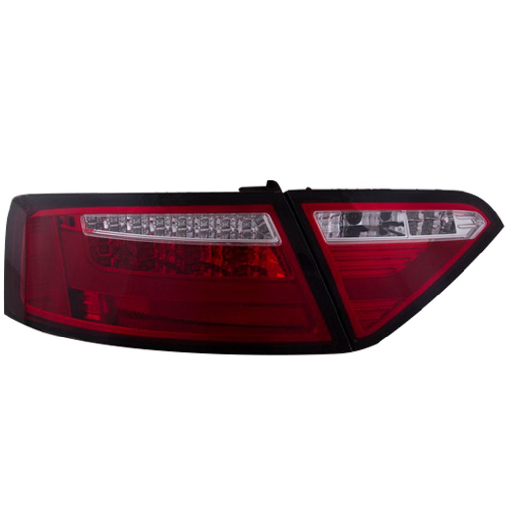 A5 `08 Rear Lamp Crystal LED + Light BarRedClear (1)