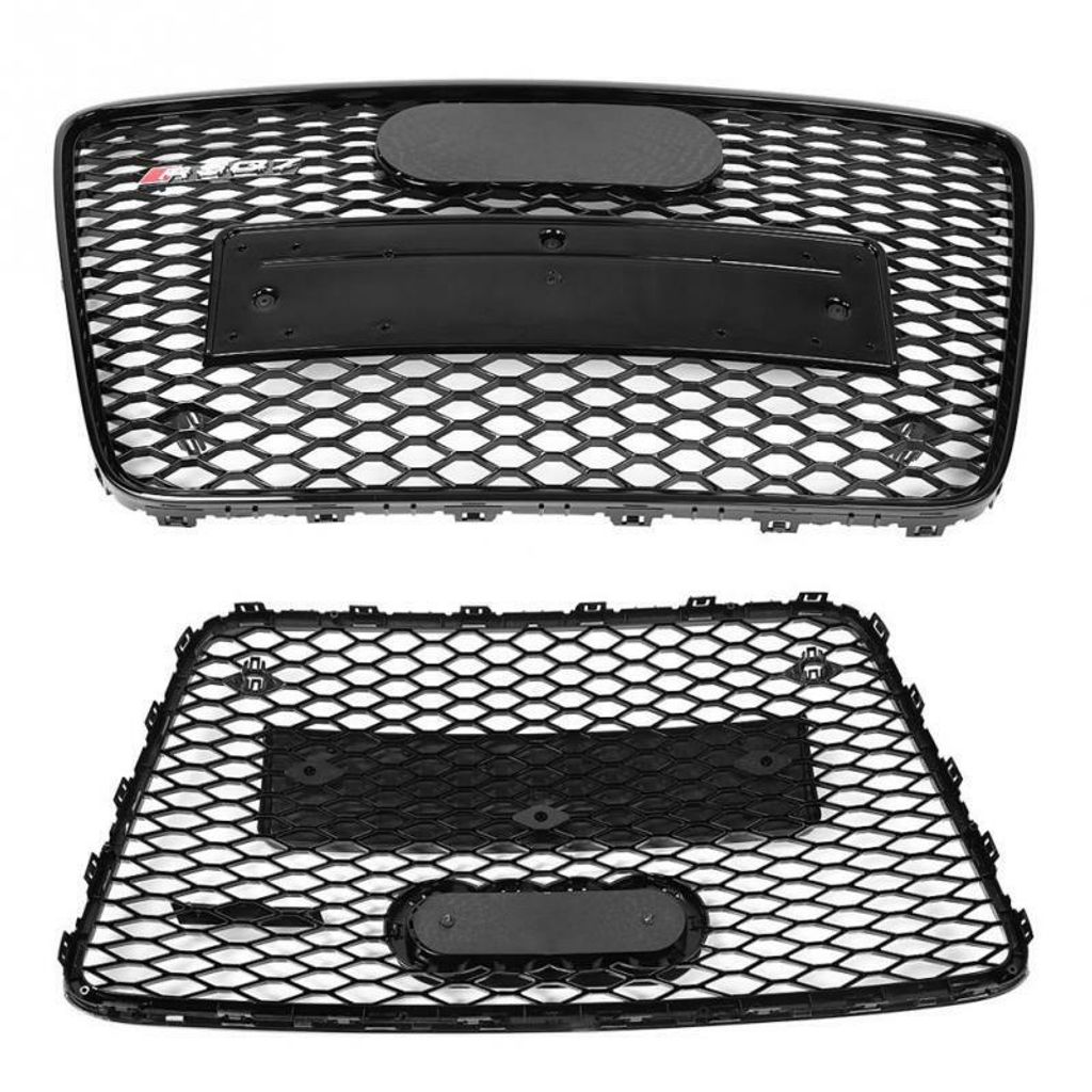 Q7 2006 Front Grille RS Style All Black 4