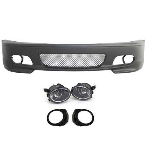 BMW E46 2D M-TEK Front Bumper WFog Lamp (2)