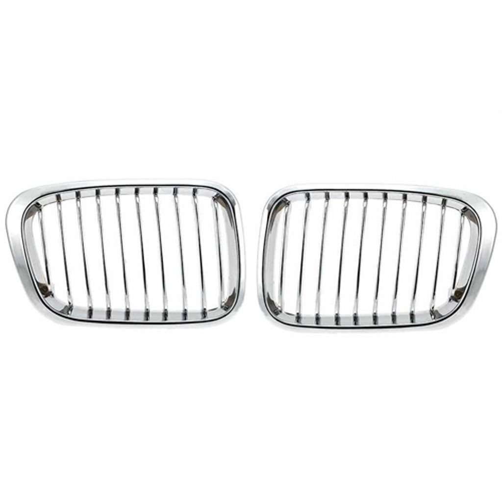 BMW E46 4D `98 Front Grille All Chrome