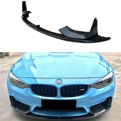 BMW F80 F82 F83 M3M4 Performance Front Lip Matt Black PP (1)