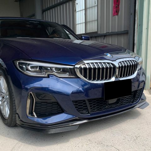 BMW G20 `19 M-TEK M340i Style Front Bumper WPerformance Front Lip + Carbon Look Splitter (1)