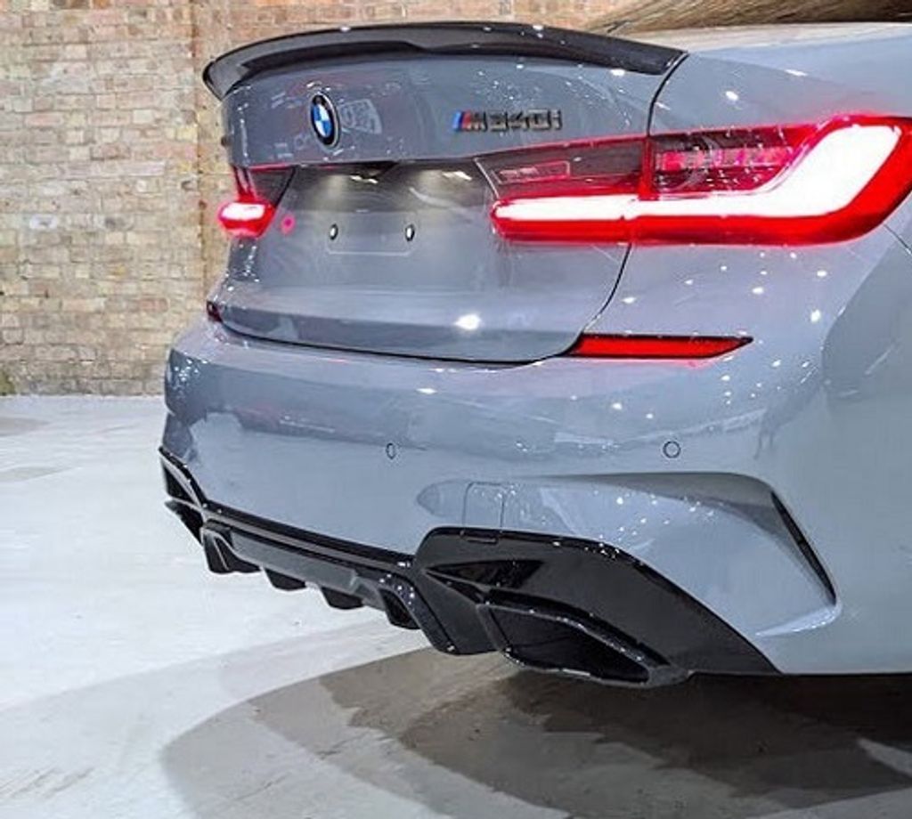 BMW G20 `19 M340i Style Exhaust Tip Black (1)