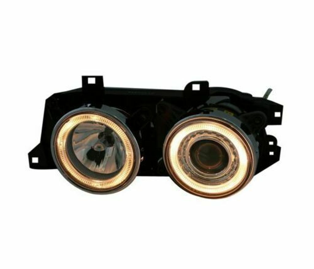 BMW E34 E32 Head Lamp Crystal Projector WRim (4)