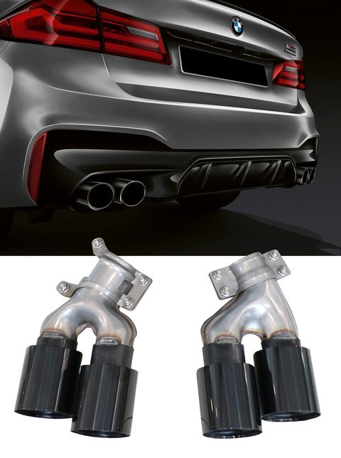 BMW G30 `17 M5 Style Muffler Tip Black (1)