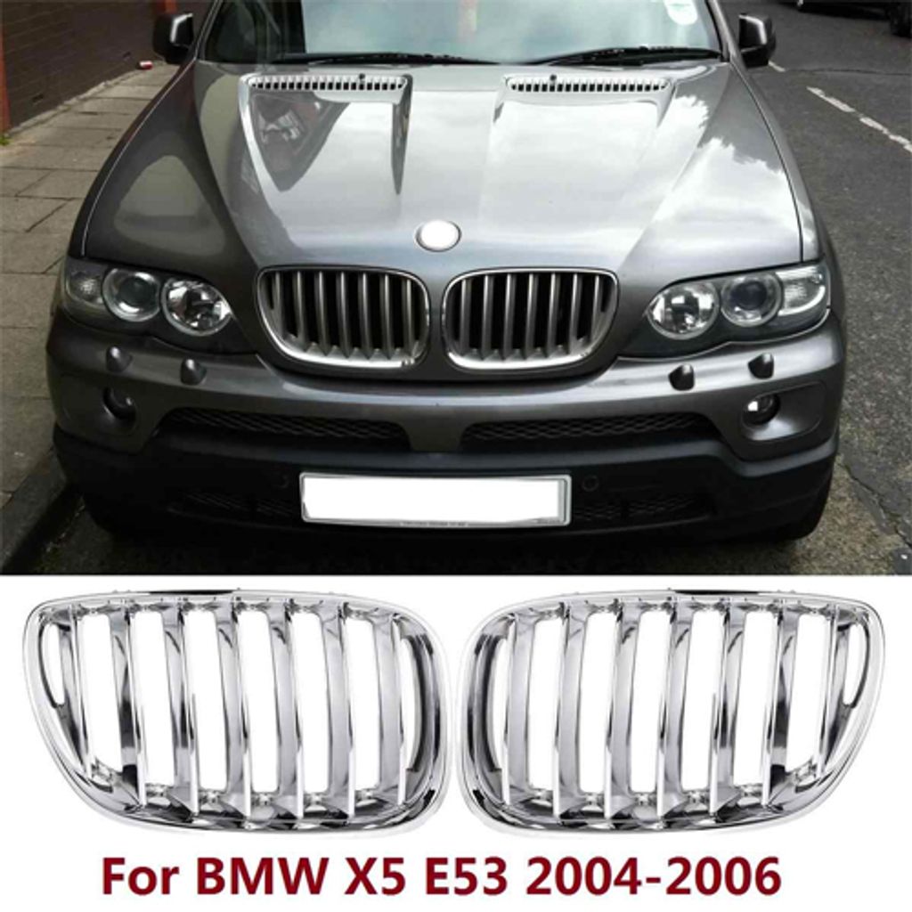 BMW E53 `04 Front Grille Chrome