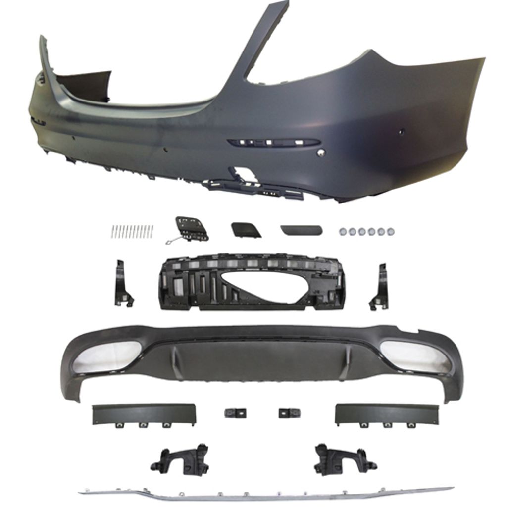 W213 `17 E43 Style Rear Bumper (2)