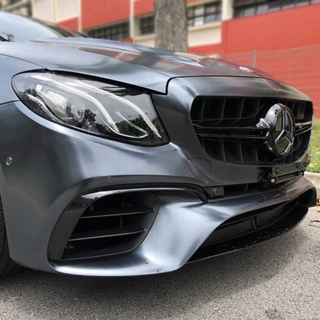 W213 `17 E63 Style Front Bumper + Front Grille (1)