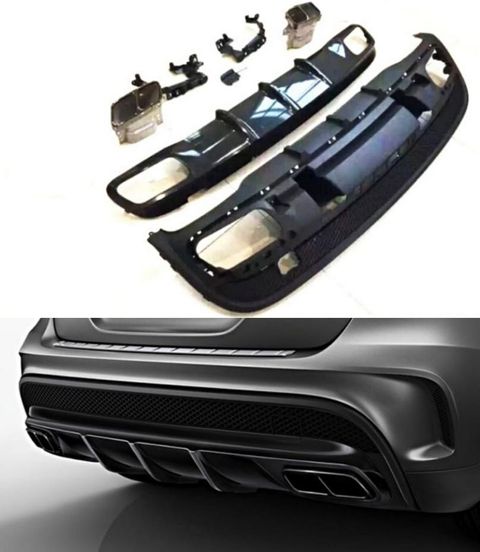 X156 GLA45 Style Rear Diffuser (1)