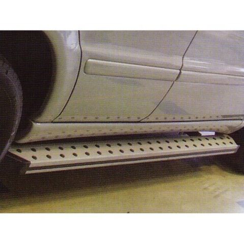 W163 ML Running Board Aluminum