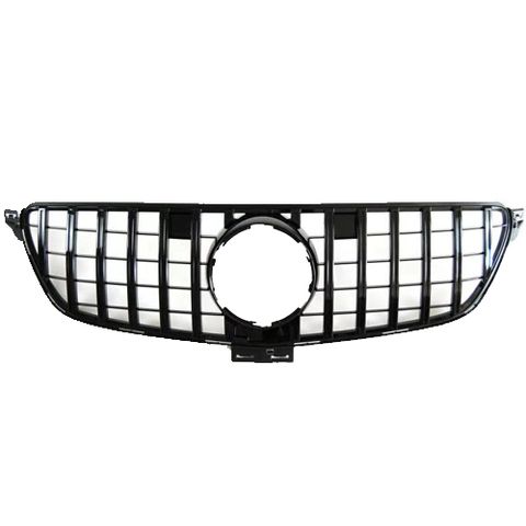 W166 `16 GLE GT Style Front Grille Chrome (2)