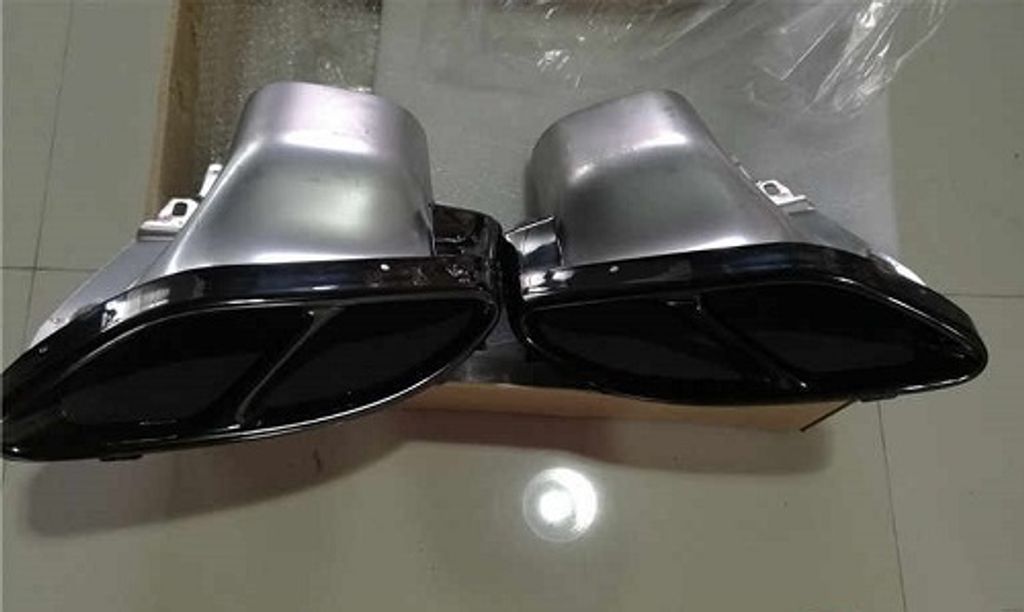 W205W213W212X253C292 C43E43 Style Exhaust Tip SSteel (Black) (3)