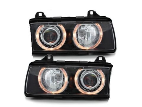 E36 Head Lamp Crystal Glass Lens WRim (2)