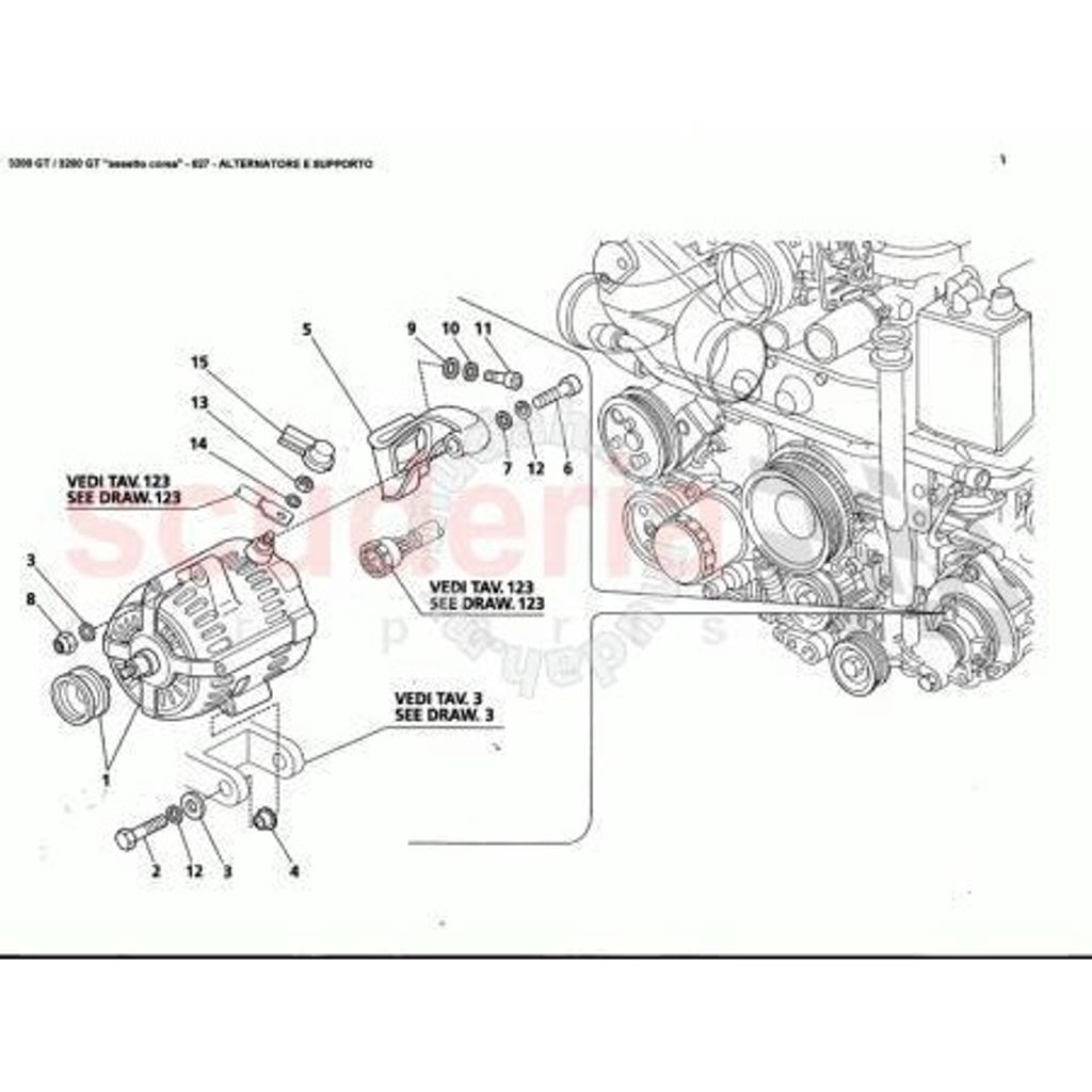 Maserati GHIBLI GT Quattrporte Alternator 300amp