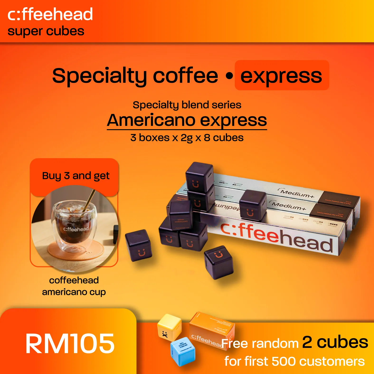 Americano Express 3 boxes