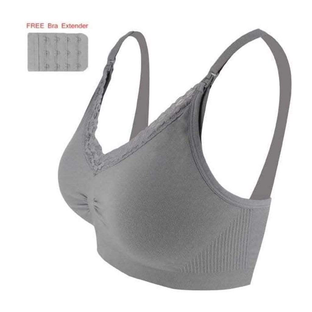 Buy LUNAVIE LUNAVIE ANTIBACTERIAL LAVENDER SEAMLESS NURSING BRA (FREE BRA  EXTENDER) 2024 Online