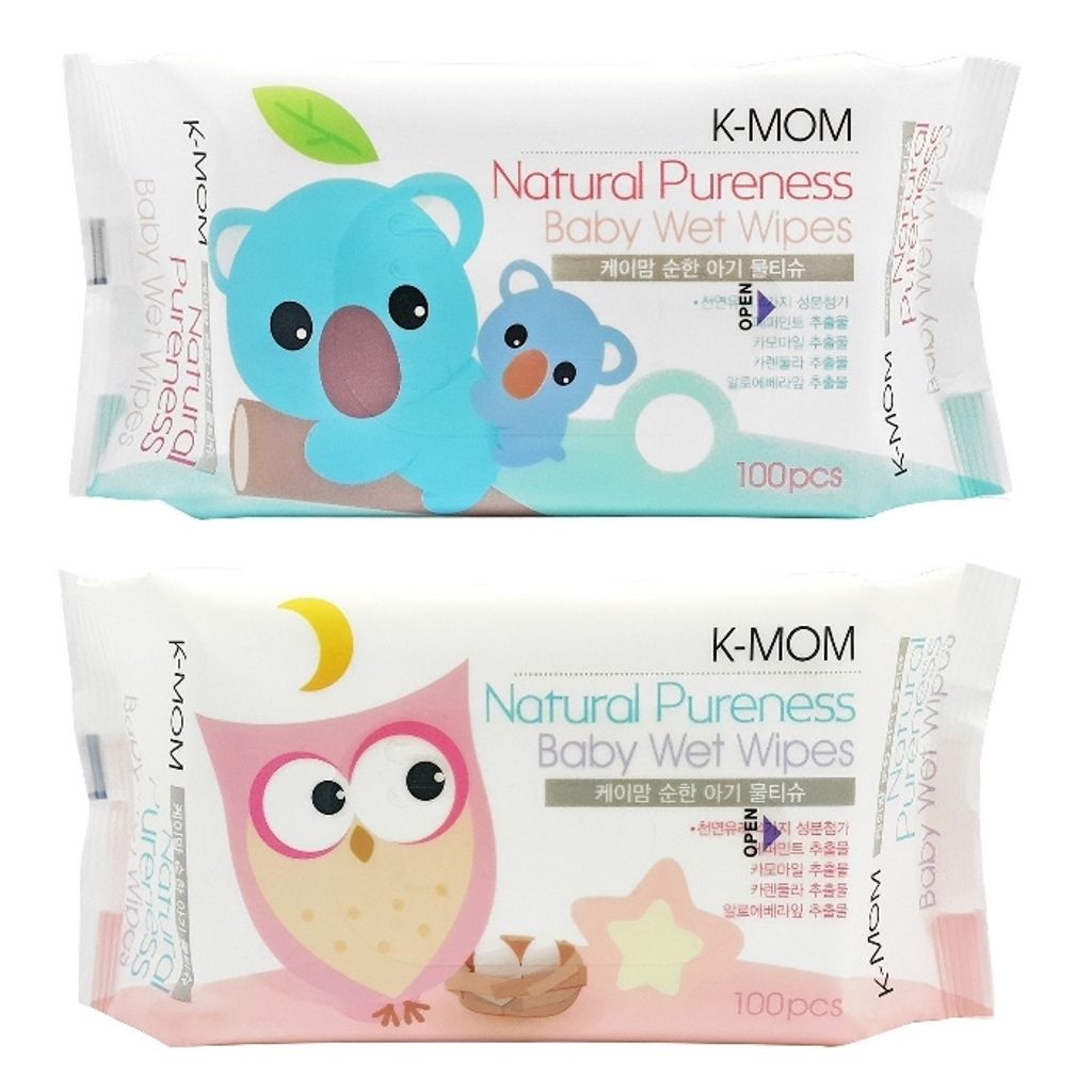 K-Mom Natural Pureness Baby Wet Wipes 100Pcs-700x700.jpg