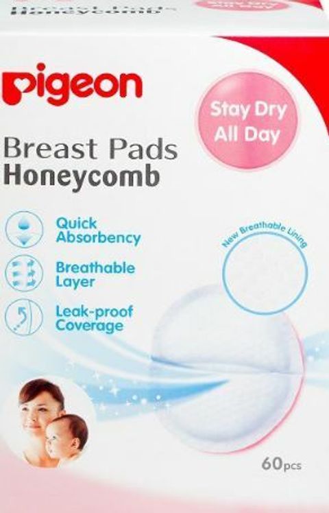 Pigeon Breast Milk Pads Honeycomb Quick Absorbency Breathable Layer Leak  Proof