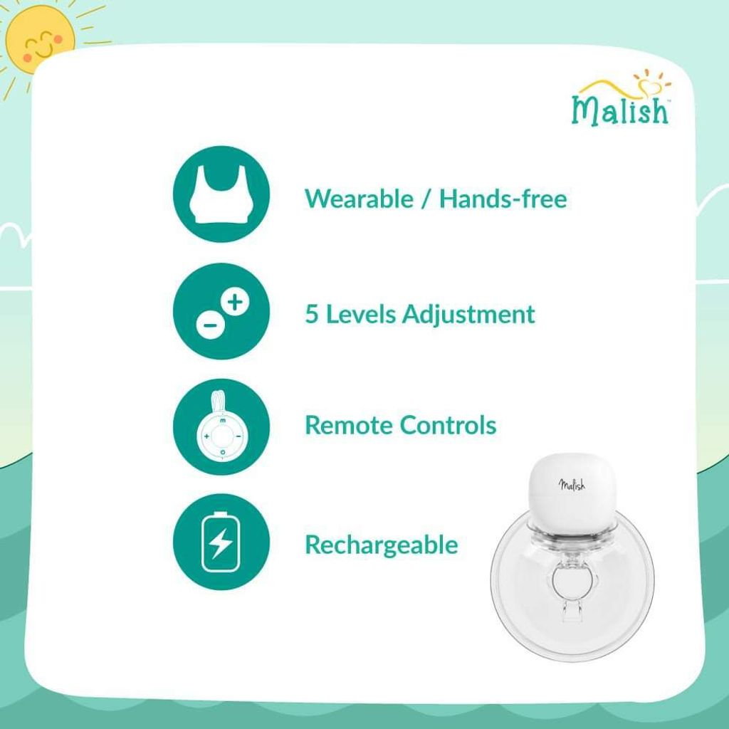 MALISH UNICA HANDSFREE BREAST PUMP – Little One & Mommy Shop (Love To Pump)