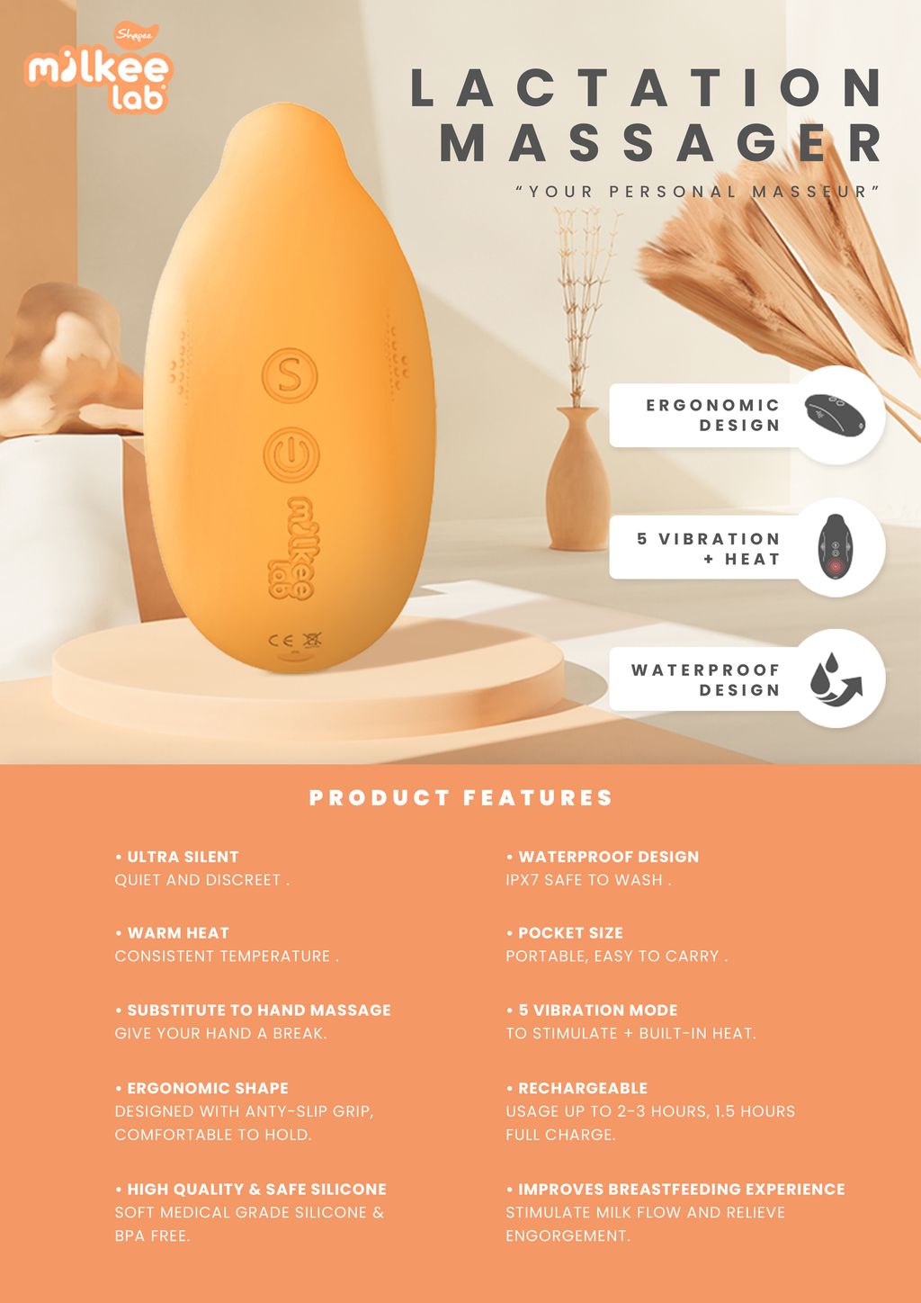 Milkee Lab Lactation Massager  Subplace: Subscriptions Make Life