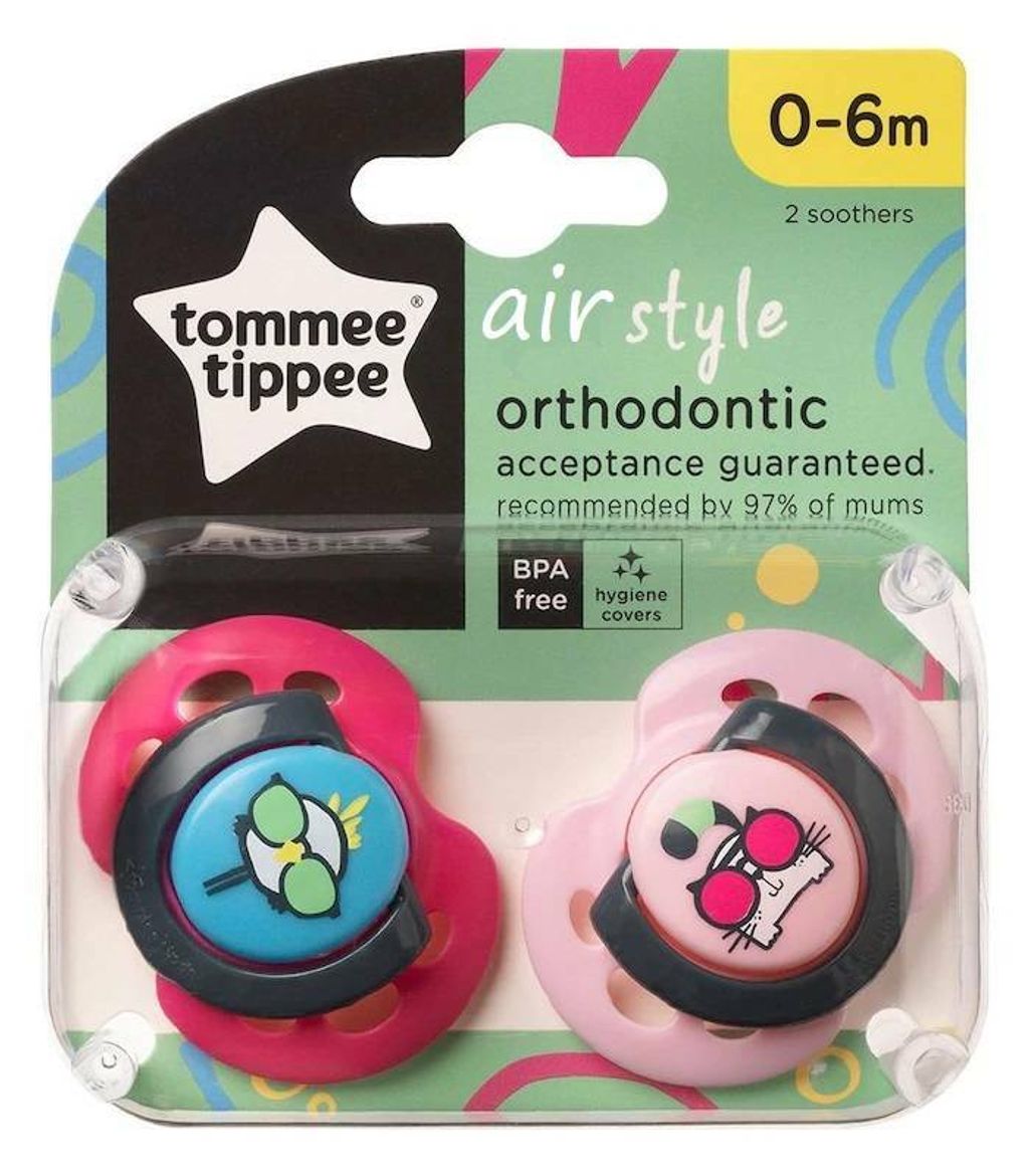 TOMMEE TIPPEE - Set di 2 ciucci Air Style - 0/6 mesi