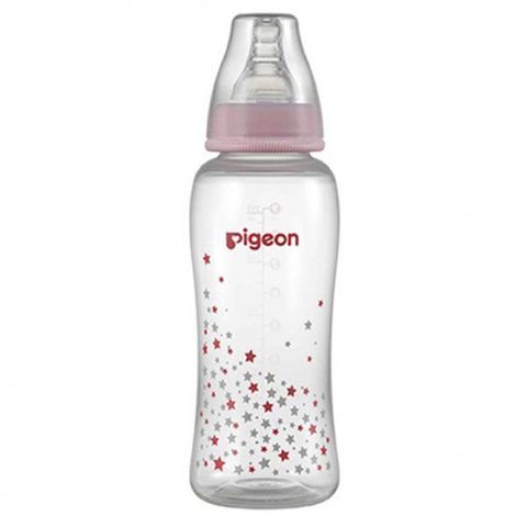 pigeon_flexible_crystal_clear_250ml_bottle_pink_stars