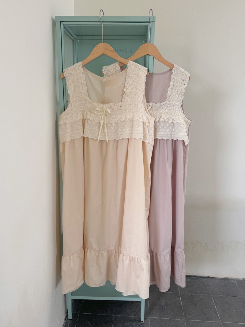 julies-choice-法式睡裙-蕾絲蝴蝶結-兩色-商品吊掛-02