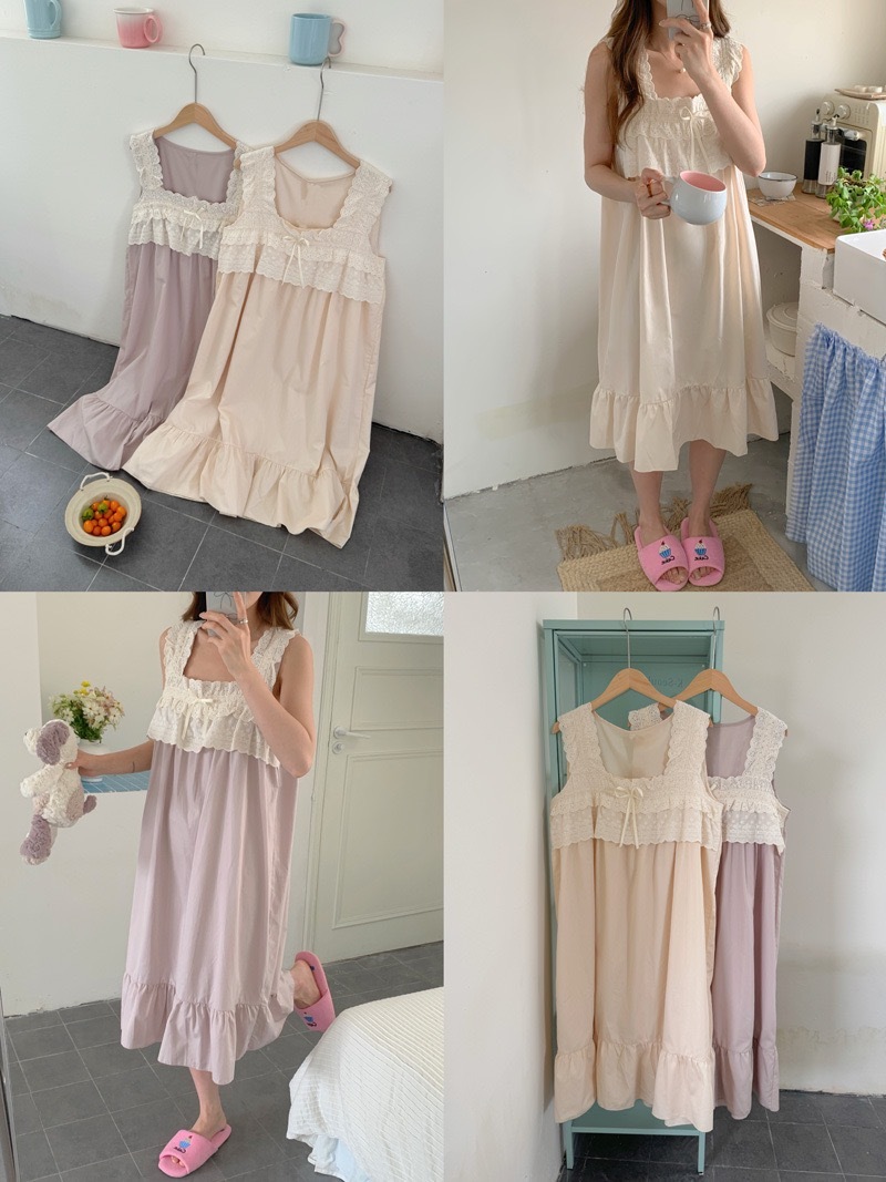 julies-choice-法式睡裙-蕾絲蝴蝶結-兩色-商品總覽-01