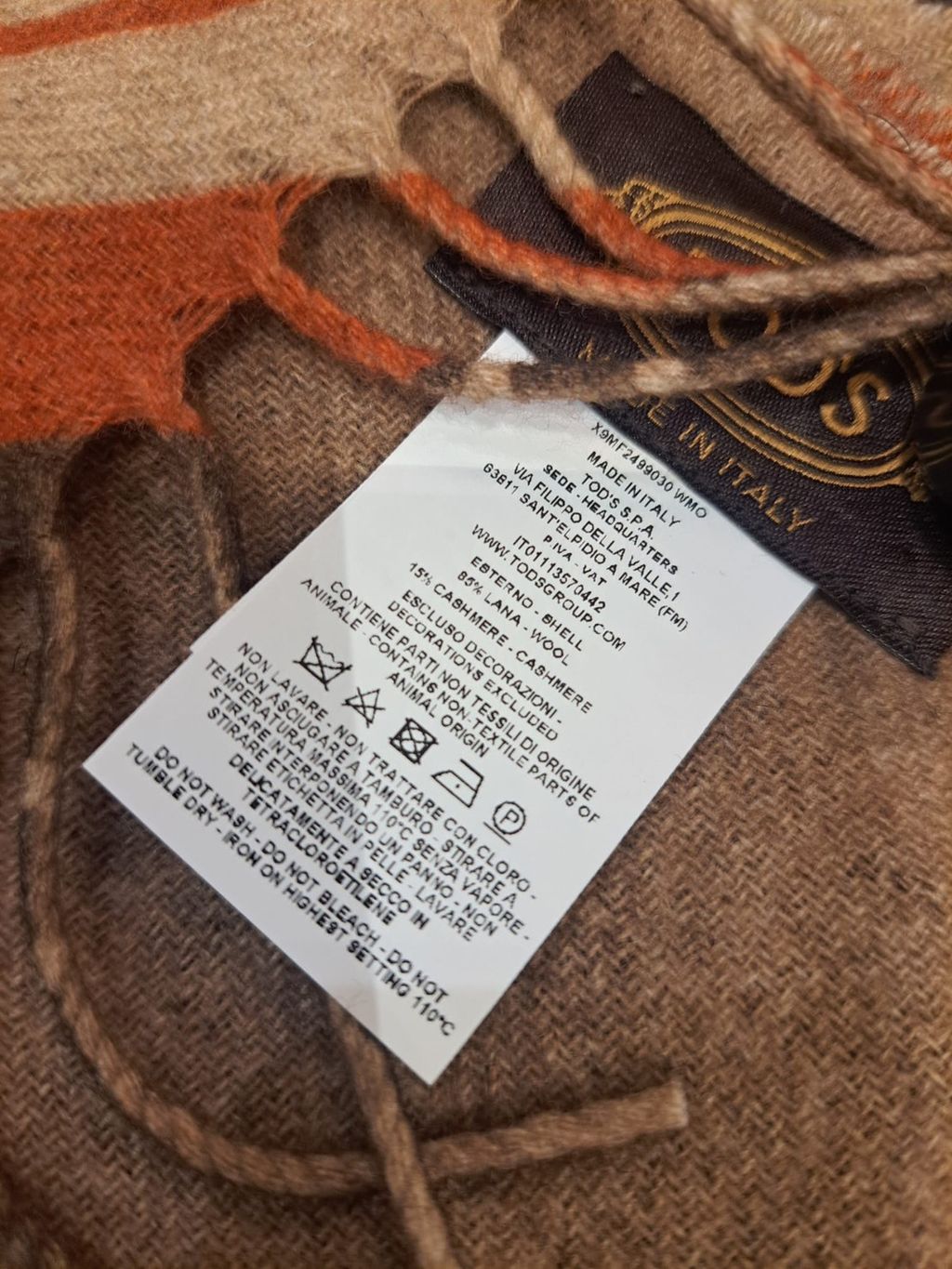 Tods 特價出清義大利製圍巾（客訂商品) – UK2Taiwan英國連線代購