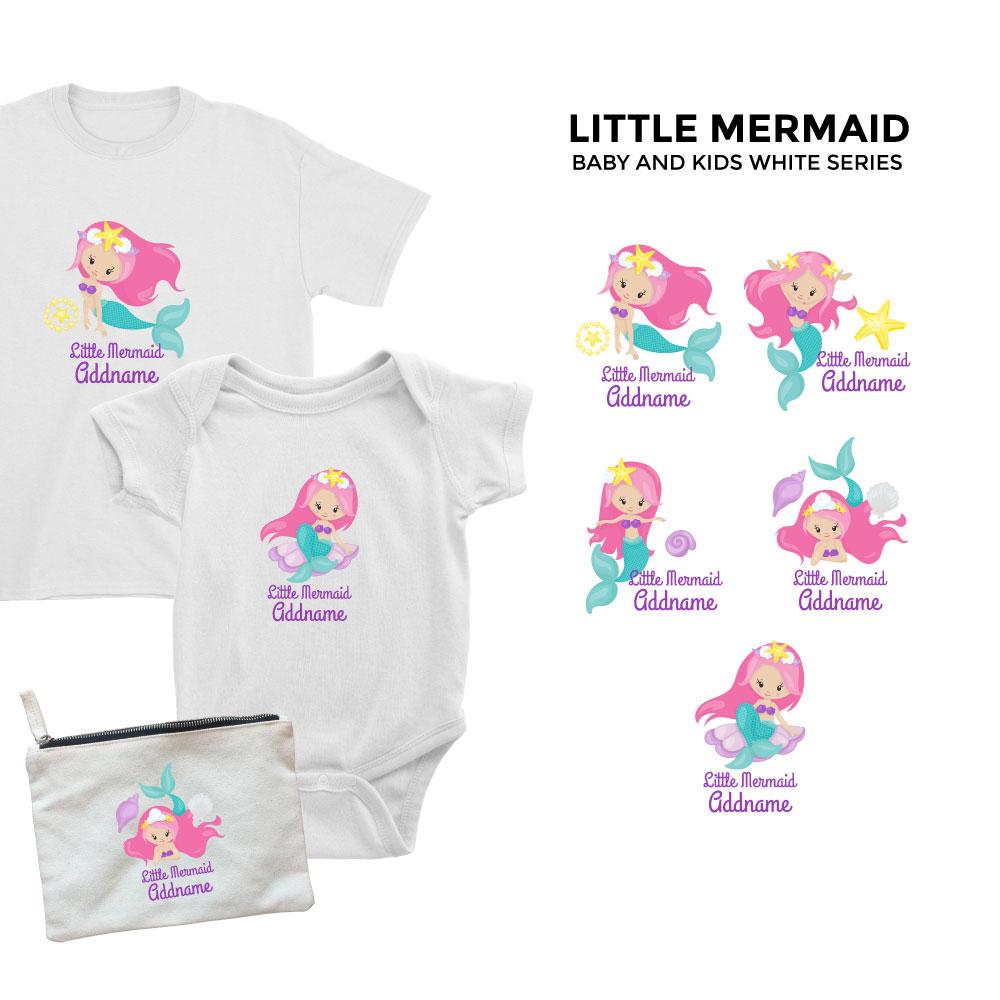 Little Mermaid Baby and Kids White Series
