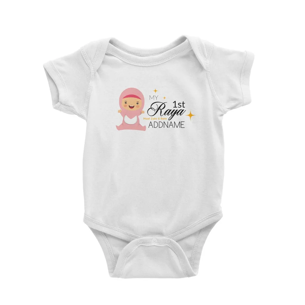 My 1st Raya Baby Girl Baby Romper Personalizable Designs Sweet Character.jpg