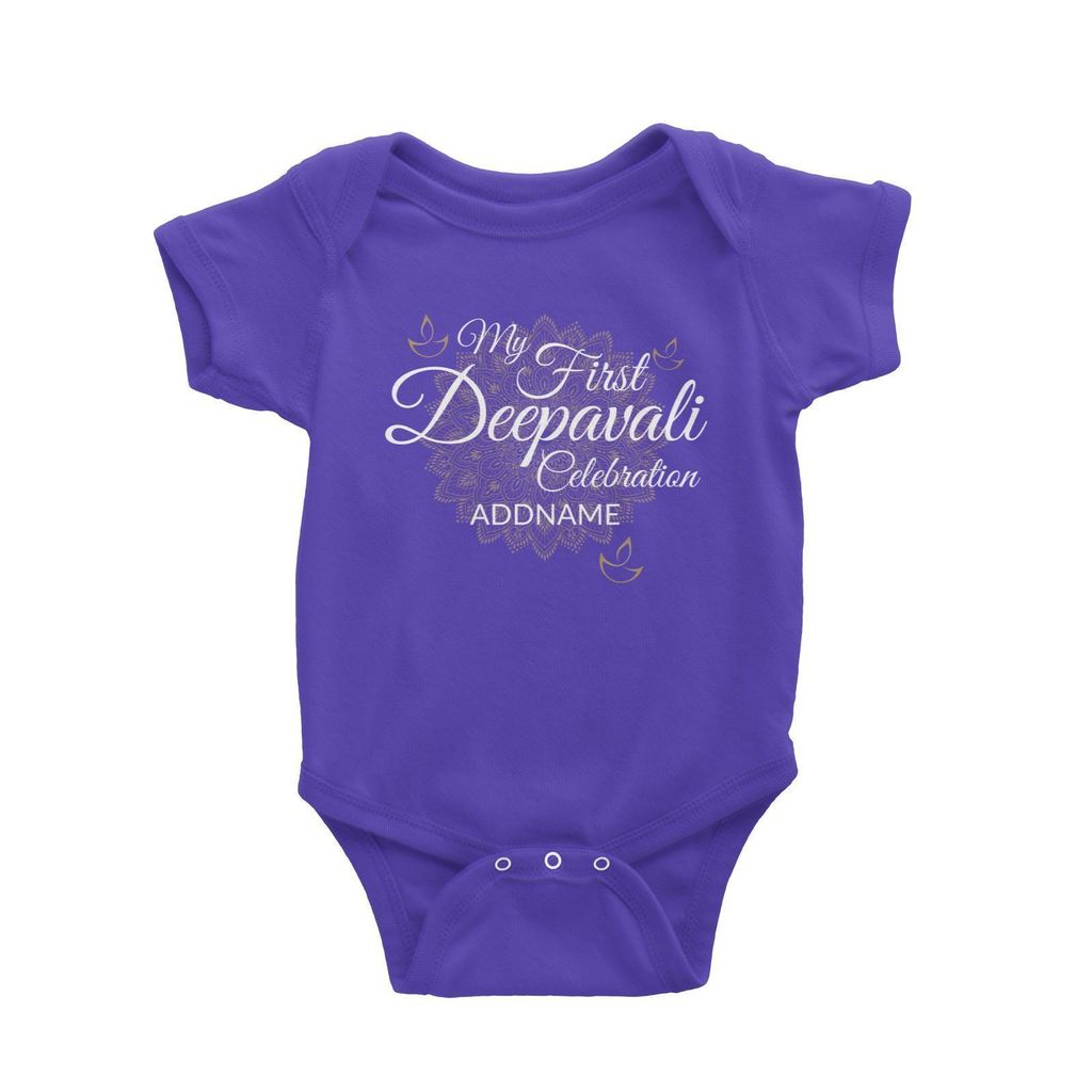 My First Deepavali Celebration with Mandala Addname Baby Romper Royale Blue.jpg