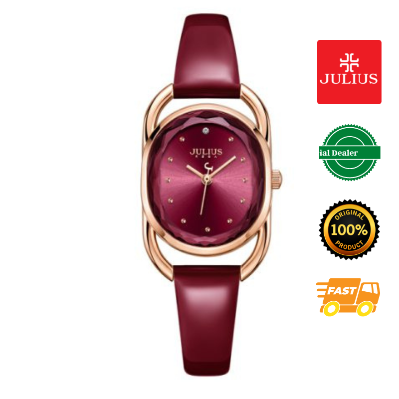 Julius JA-1321C Korea Women’s Fashion Watch (Red)
