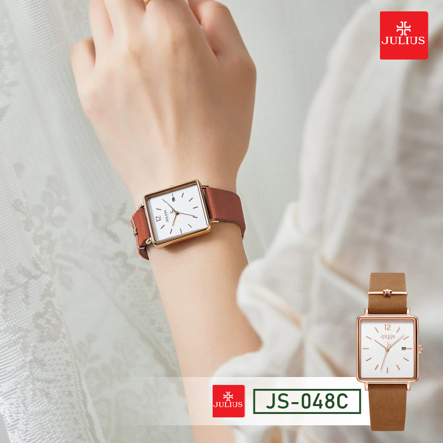 Julius JA-1395C Korea Women's Fashion Watch (Cream) | Fashion watches,  Leather band, Watches women fashion