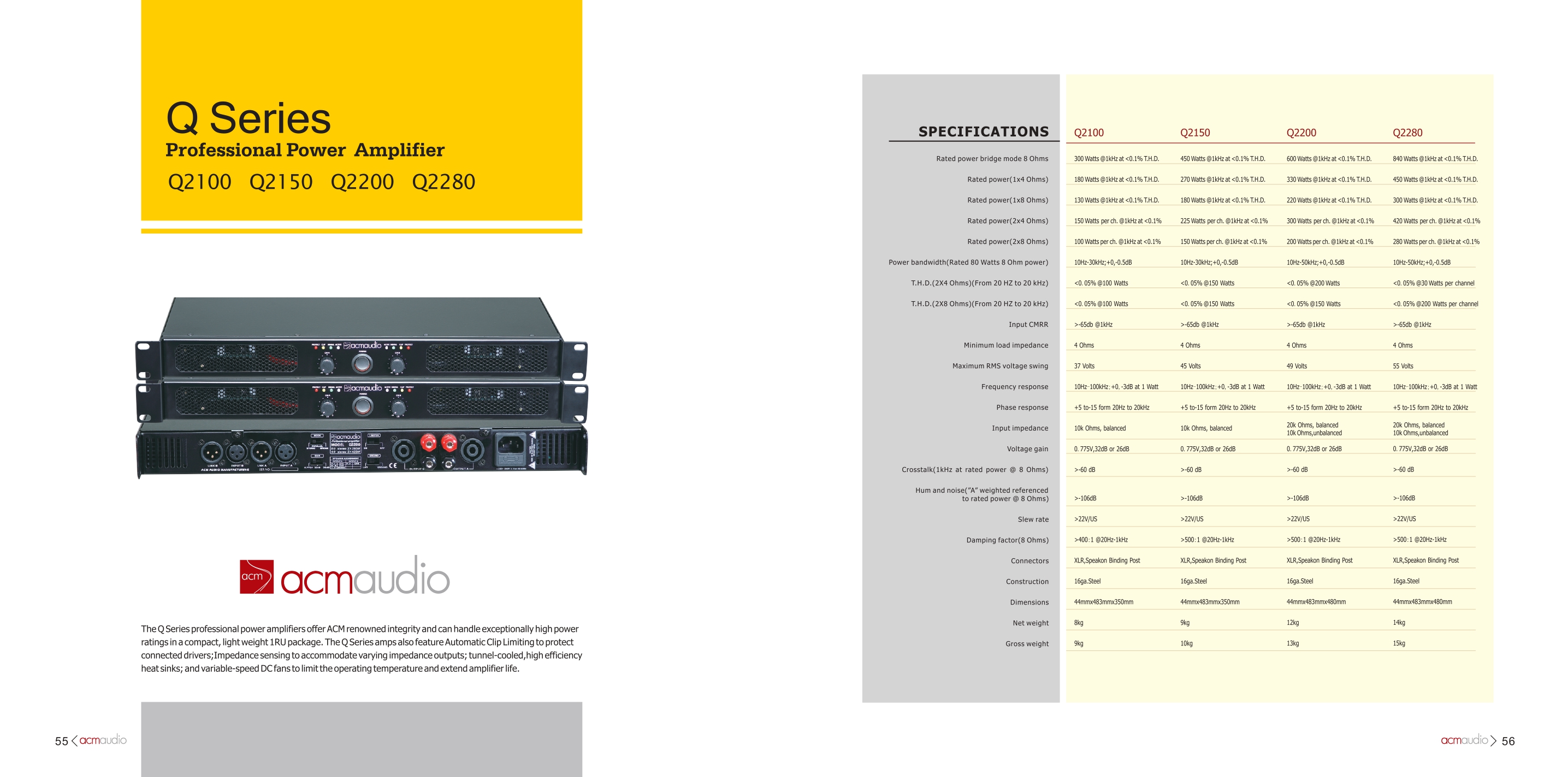 ACM AUDIO PROFESSIONAL POWER AMP (6)
