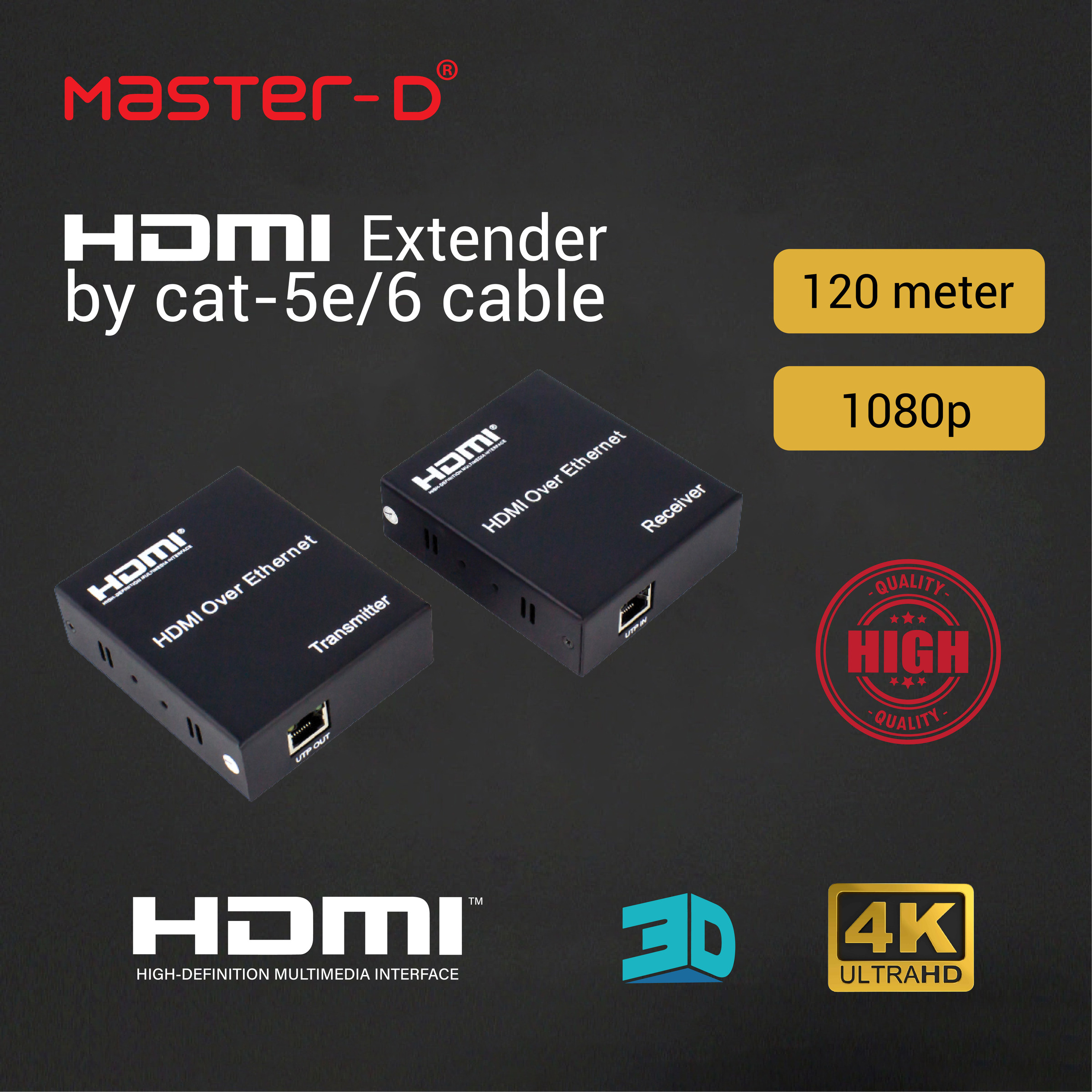 Master-D HDMI to HDMI Audio Extractor  Model: H2HAC-01 – Number One  Electrical & IT Sdn Bhd