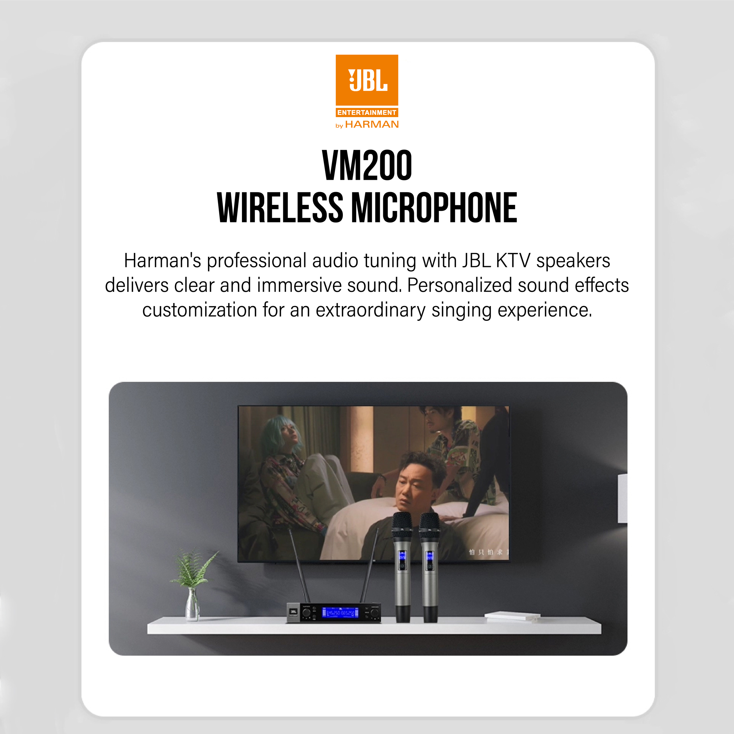 JBL Professional VM200  Dual-Channel Wireless Microphone System