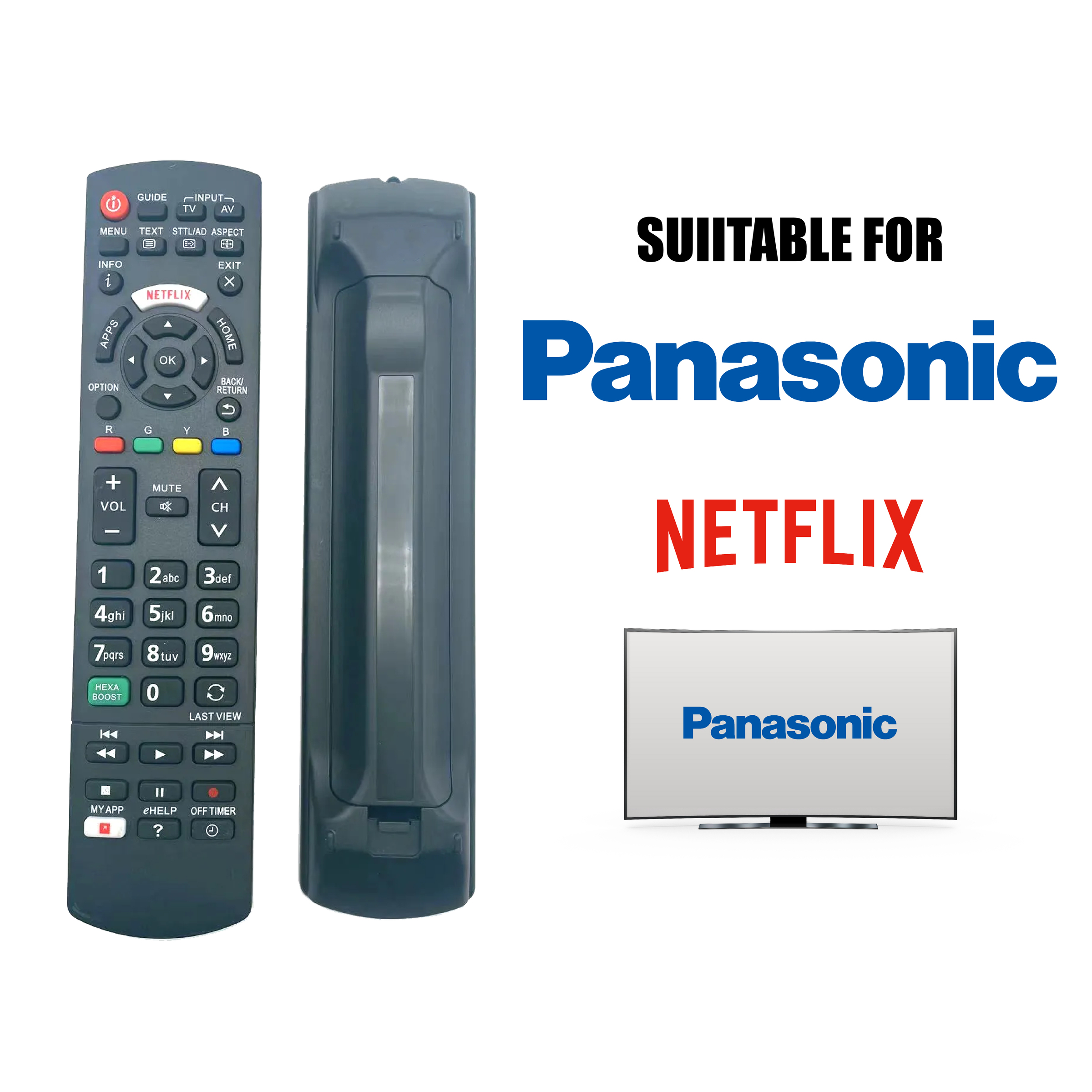 MASTER-D PANASONIC LED TV MULTI REMOTE CONTROL - NETFLIX / MY APP | Model:  RM-L1378 – Number One Electrical & IT Sdn Bhd