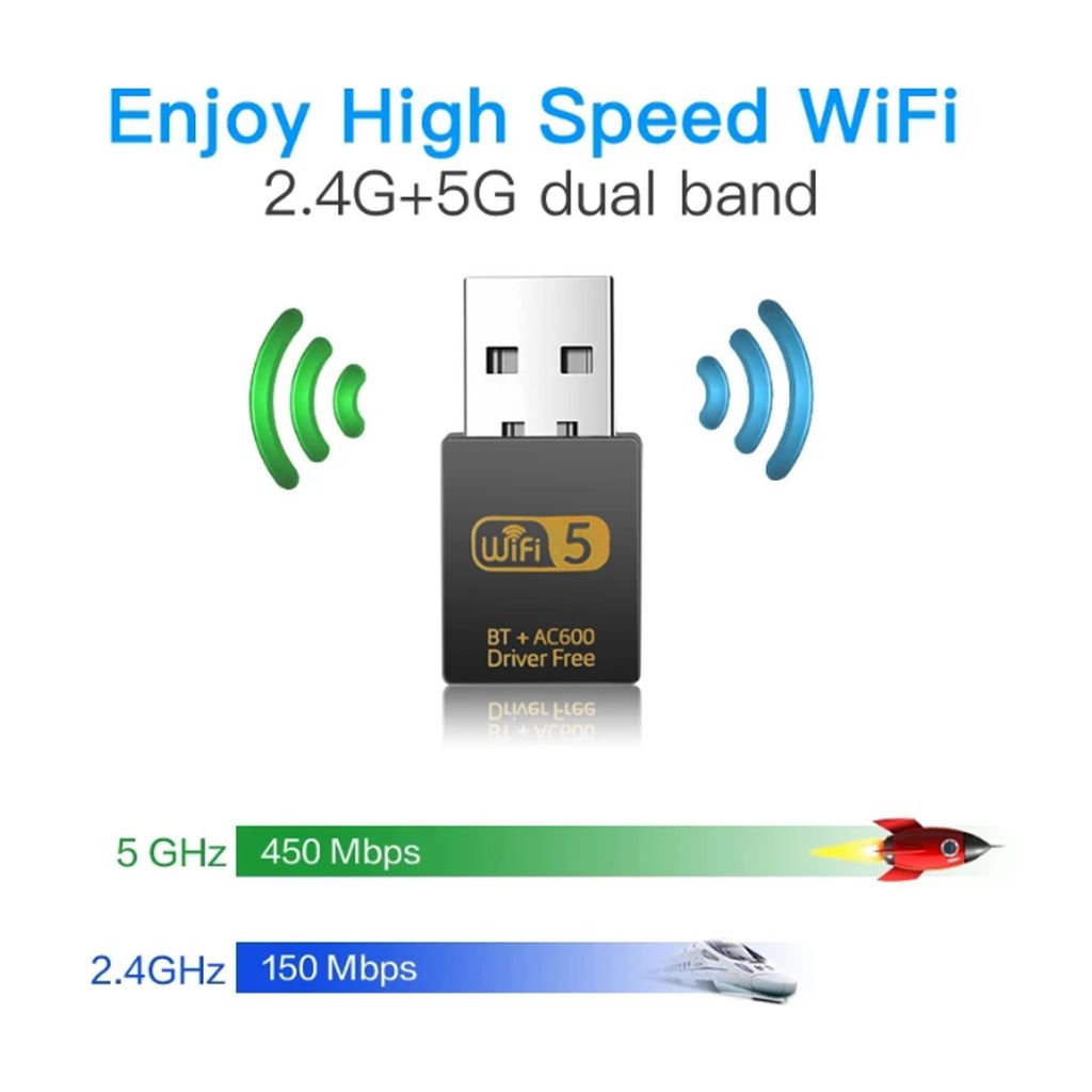 迷你USB網卡接收器UAC10D免驅動程序WIFI 5雙頻2.4+5GHz 藍芽4.2 迷你USB網卡接收器UAC10D免驅動程序WIFI 5雙頻2.4+5GHz 藍芽4.2